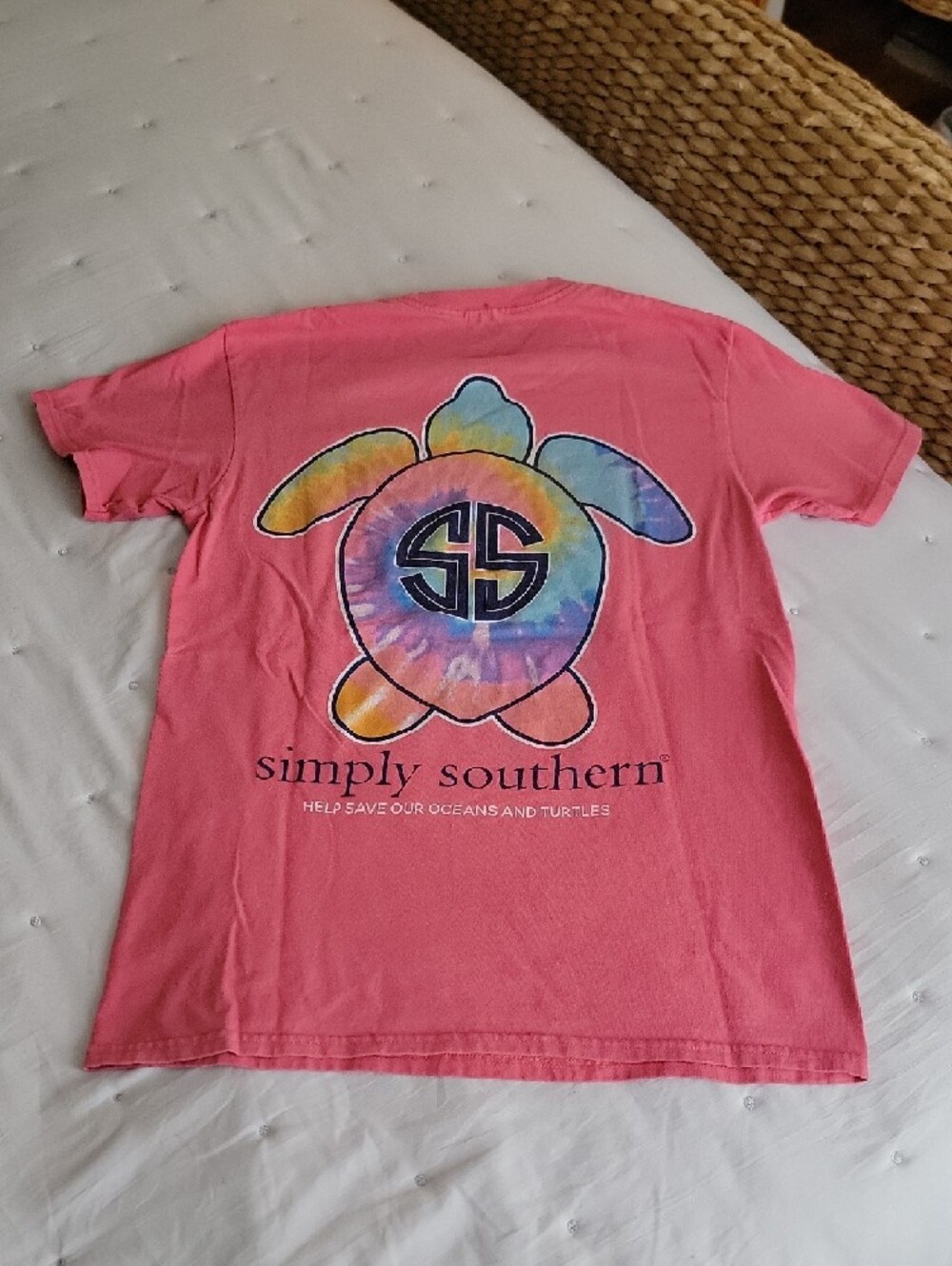 Simply Southern Coral Pink Short Sleeve Tee